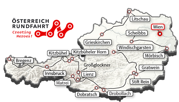 2015 Tour of Austria map